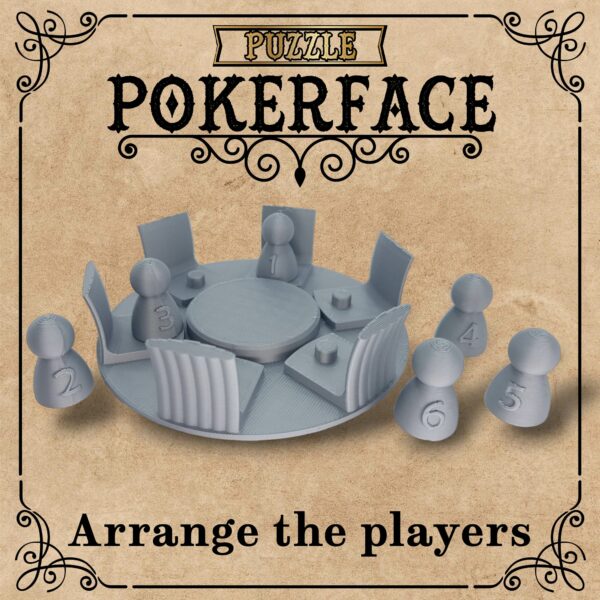 Puzzle Pokerface - creativity kits - stl file - 3d print